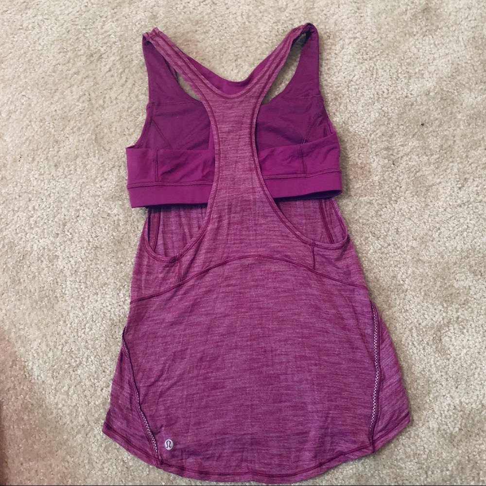 VEUC Lululemon size 4 On Track tank in Aurora